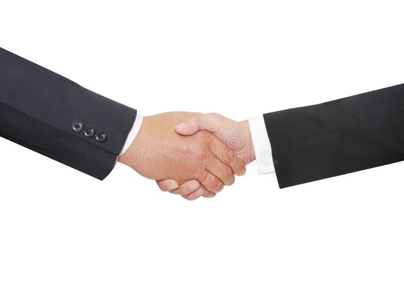 Two business personshake hand royalty free stock photography
