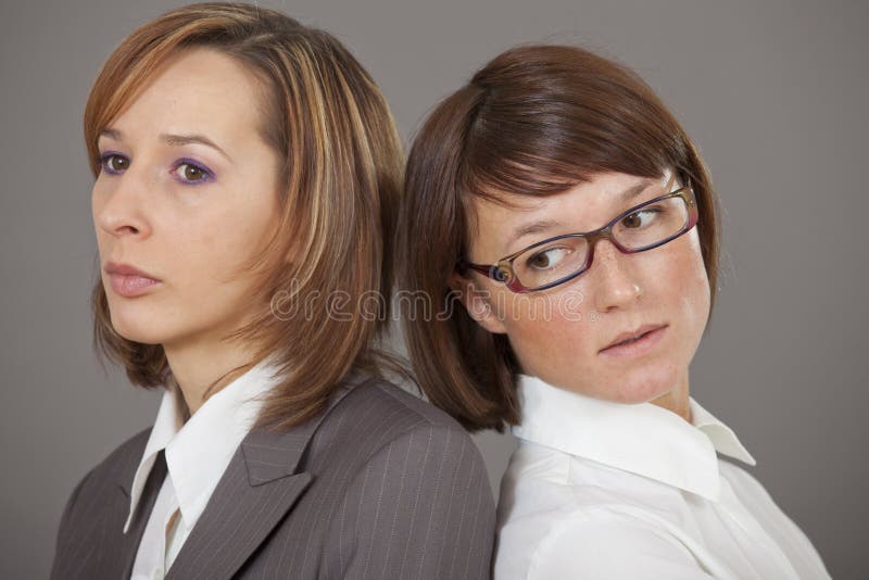 Two business women stock photography