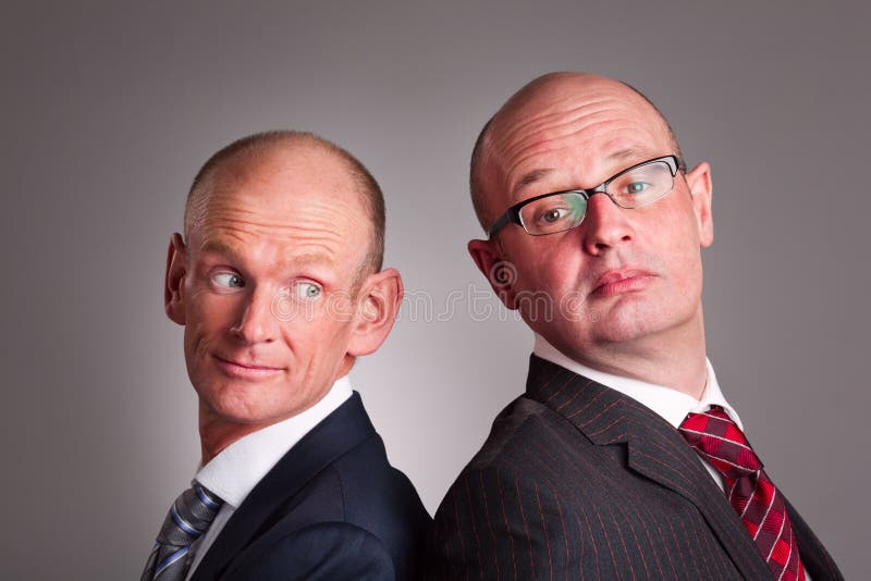 Two businessmen stock image