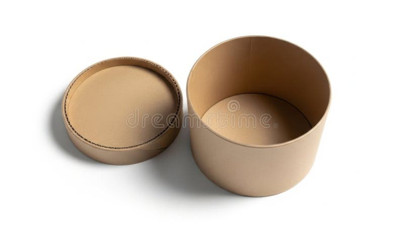 Two cardboard containers stock illustration