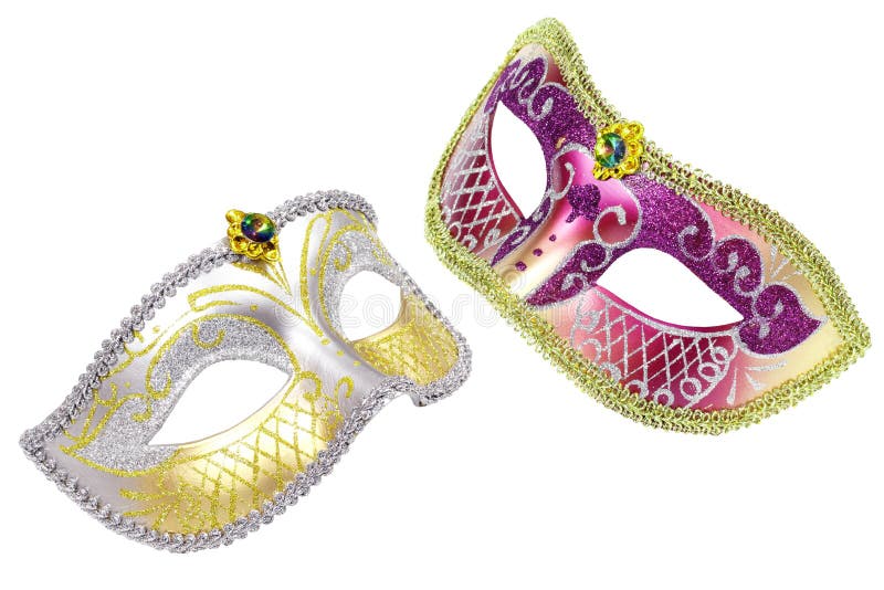 Carnival Venetian mask isolated on white background with clipping path. Carnival Venetian mask isolated on white background with clipping path.