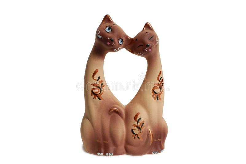 Two cats, ceramics