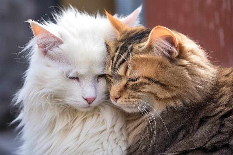 Cats Grooming Each Other Stock Photos Free & RoyaltyFree Stock