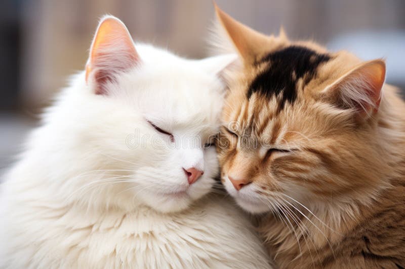 Cats Grooming Each Other Stock Photos Free & RoyaltyFree Stock