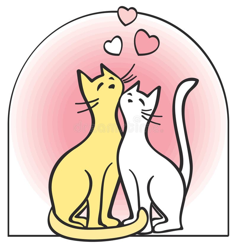 Cats Romance Stock Illustrations – 2,521 Cats Romance Stock Illustrations,  Vectors & Clipart - Dreamstime