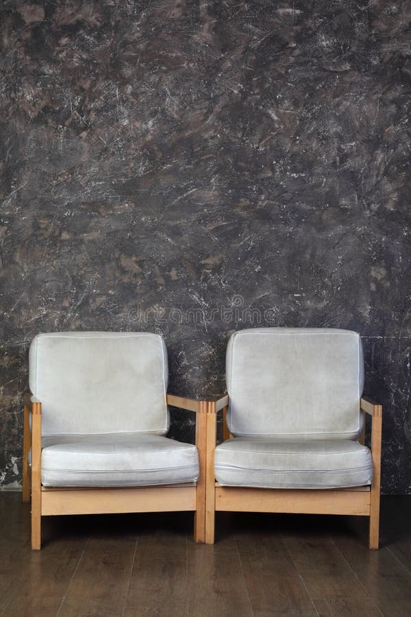 Two Chairs in Studio of Photographer Stock Image Image of blotch