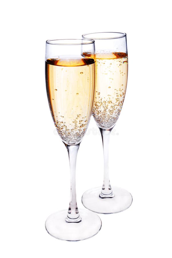 Cheers! Two Champagne Glasses Stock Photo Image of beverage, liquid