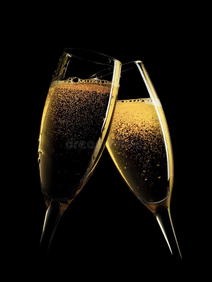 Two champagne glasses stock image Two champagne glasses stock image