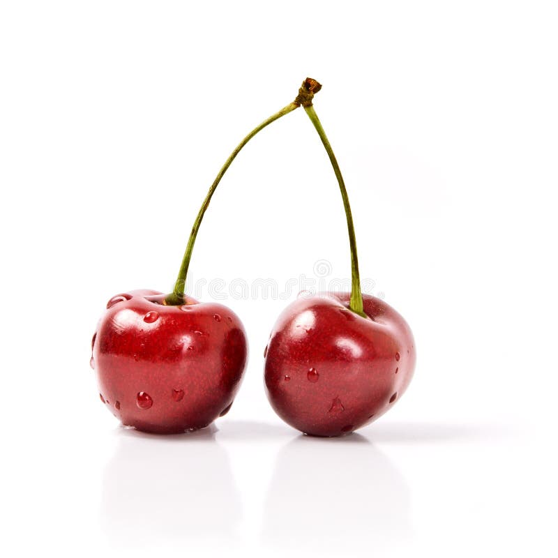 Two cherries stock image. Image of healthy, food, macro - 15086145