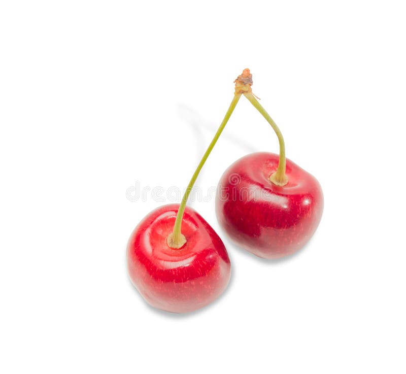 Two cherries stock photo. Image of background, fresh - 56008800