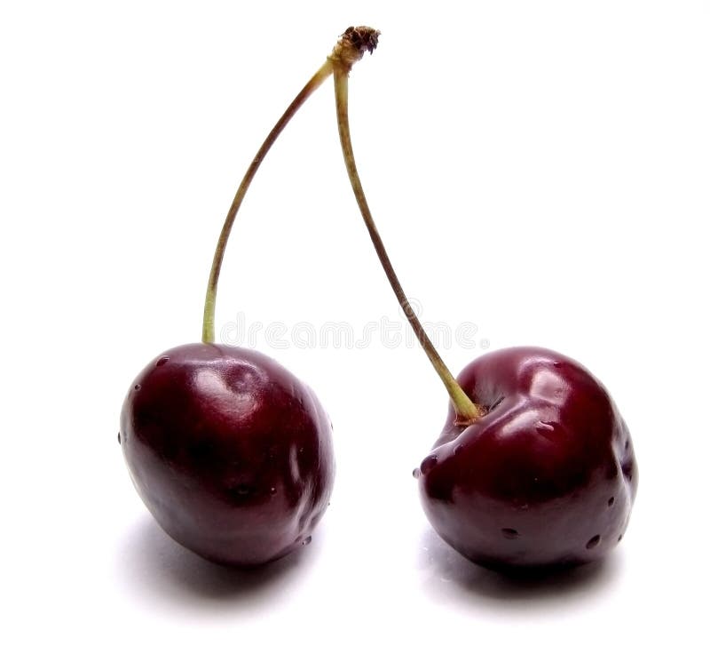 Two cherries - a sweet kiss