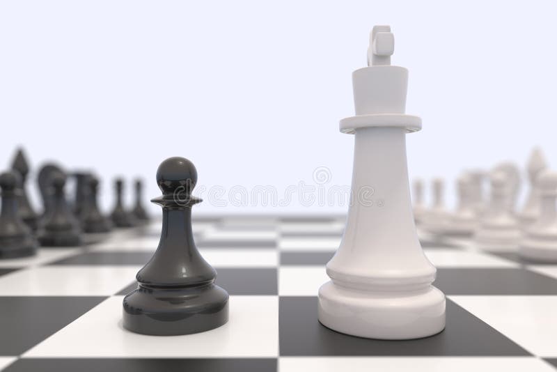 Two chess pieces - pawns made from lacquered wood Vector Image