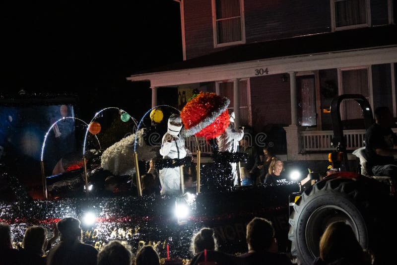 A Spacethemed Float in the 2022 Apple Festival Parade in Jackson, Ohio