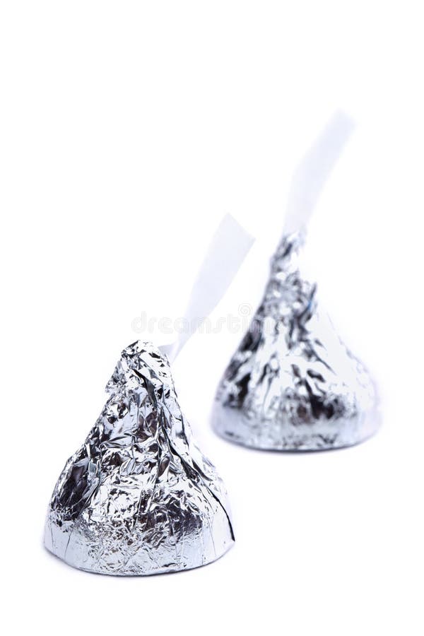 Two chocolate kisses