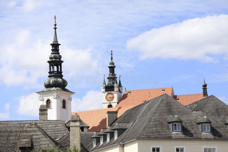 Two church towers, Krems, Lower Austria