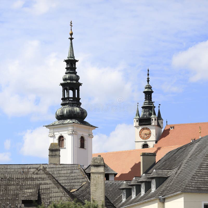 Two church towers, Krems, Lower Austria