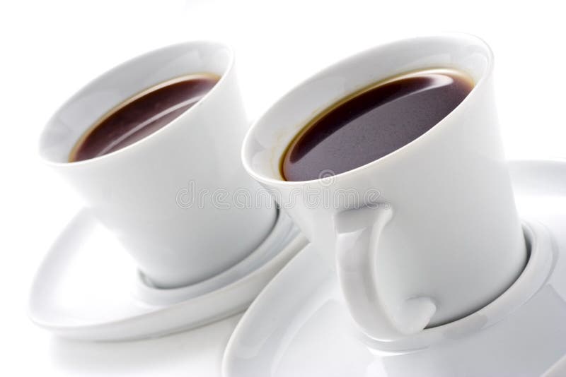 Two coffee cups royalty free stock image