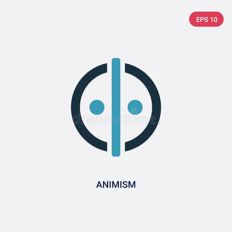 Two color animism vector icon from religion concept. isolated blue animism vector sign symbol can be use for web, mobile and logo vector illustration Two color animism vector icon from religion concept. isolated blue animism vector sign symbol can be use for web, mobile and logo vector illustration