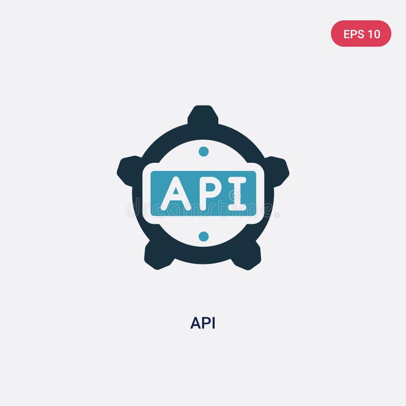 Two color api vector icon from programming concept. isolated blue api vector sign symbol can be use for web, mobile and logo. eps royalty free illustration Two color api vector icon from programming concept. isolated blue api vector sign symbol can be use for web, mobile and logo. eps royalty free illustration