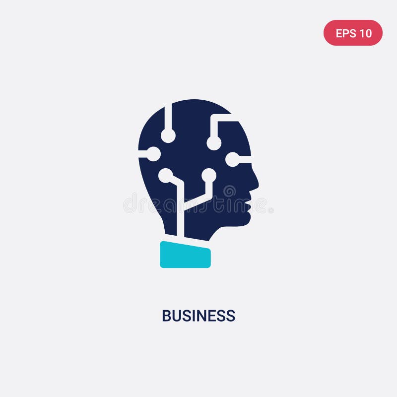 Two color business vector icon from artificial intelligence concept. isolated blue business vector sign symbol can be use for web vector illustration