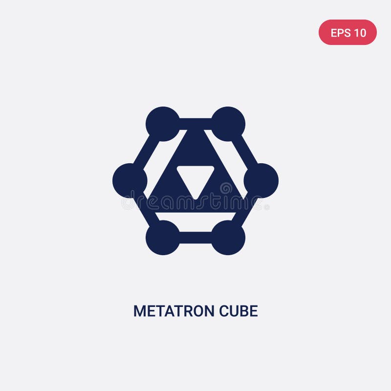 Merkaba - Metatrons cube stock illustration. Illustration of health