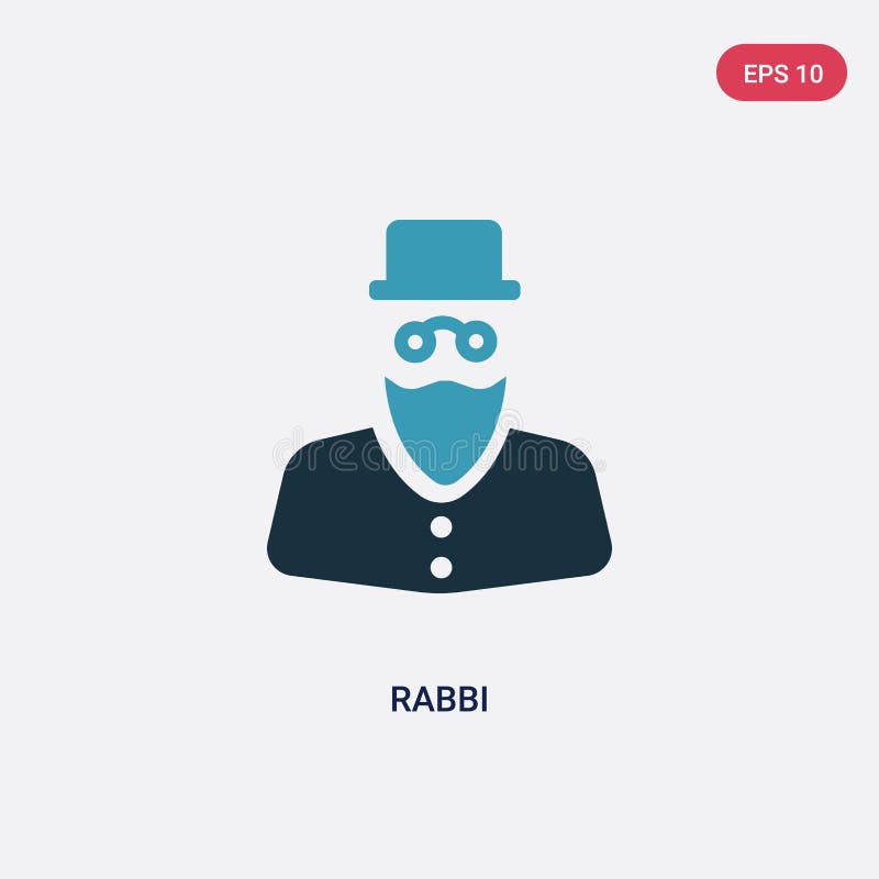 Two color rabbi vector icon from religion concept. isolated blue rabbi vector sign symbol can be use for web, mobile and logo. eps vector illustration Two color rabbi vector icon from religion concept. isolated blue rabbi vector sign symbol can be use for web, mobile and logo. eps vector illustration