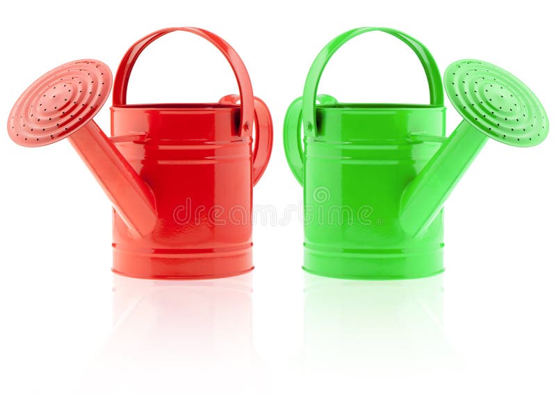 Two color watering can