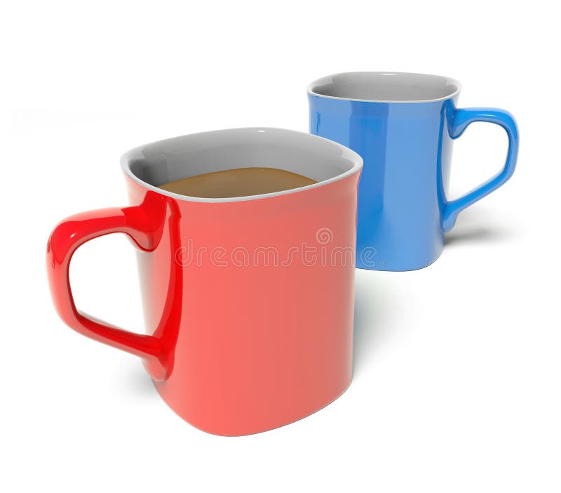 Two colored mug