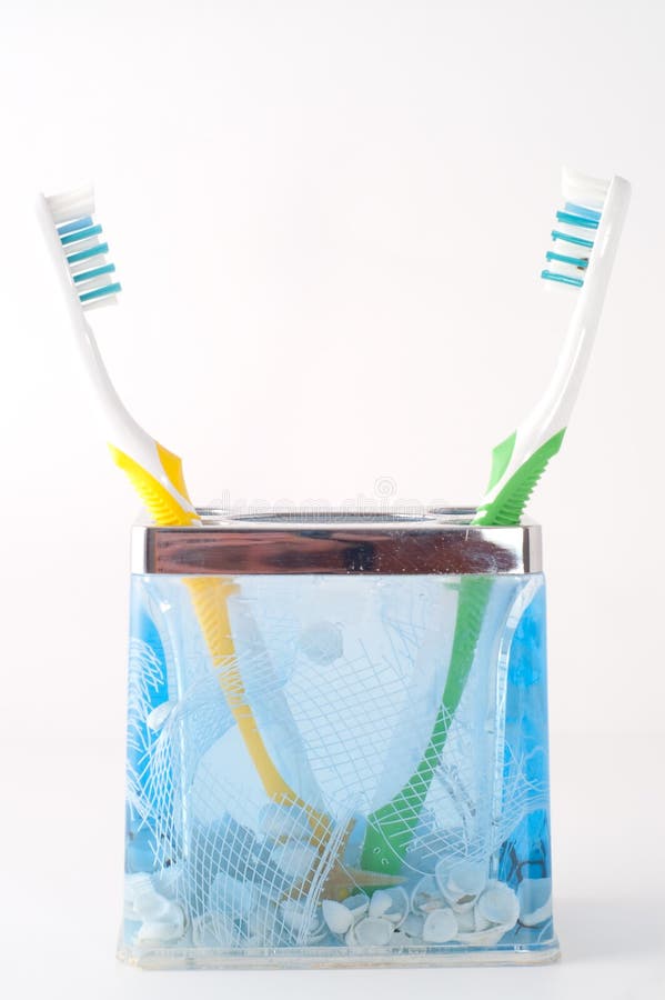 Two colorful toothbrush