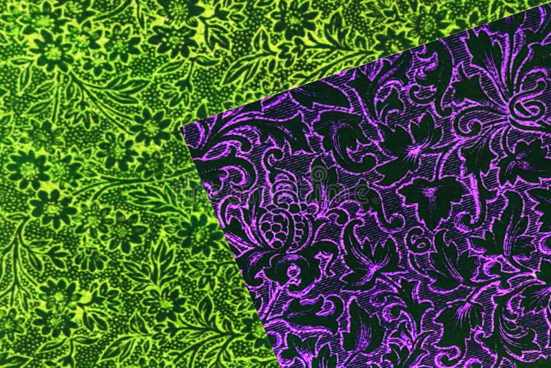 Two Contrasting Types Of Printed Floral Paper Stock Image Image Of two-contrasting-types-of-printed-floral-paper-stock-image-image-of