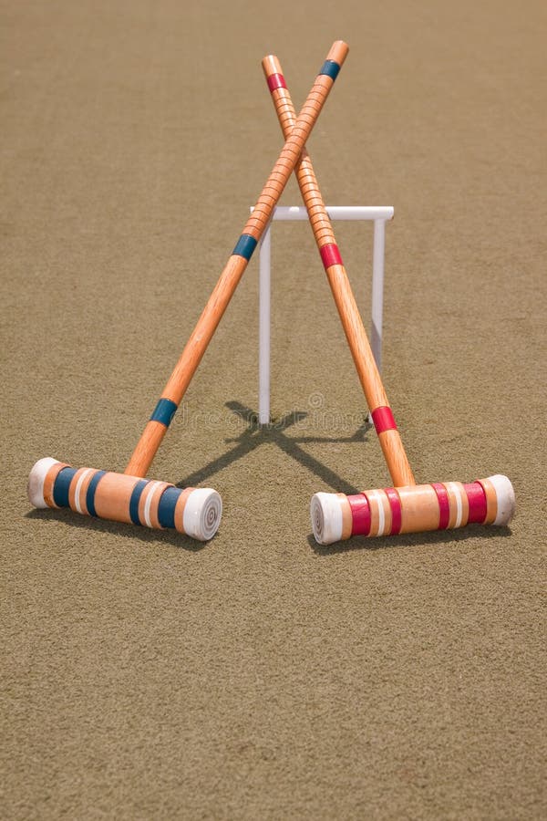 Two Croquet Mallets stock image. Image of traditional 41483577