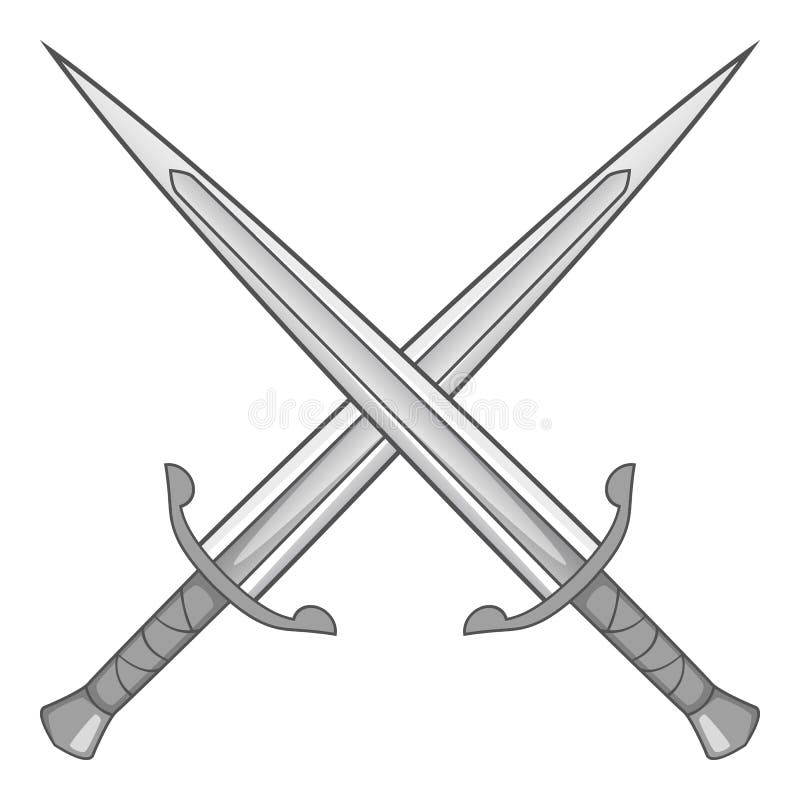 Two Crossed Sword Ornate Steel Swords Royalty Free SVG, Cliparts, Vectors,  and Stock Illustration. Image 6144776.