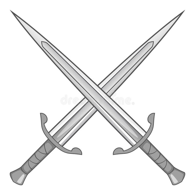 Crossed Swords And Banner Stock Illustrations, Cliparts and Royalty Free Crossed  Swords And Banner Vectors