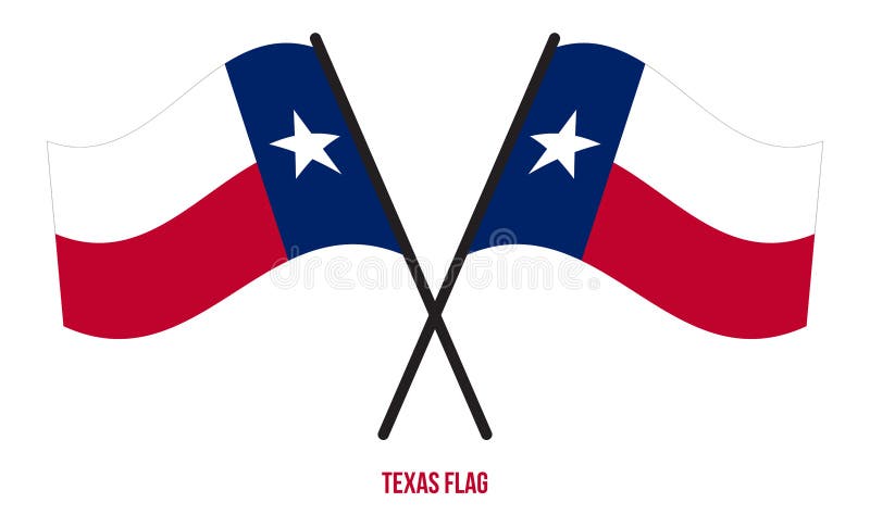 texas state flag waving clipart