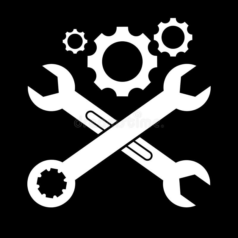 Crossed wrenches 3d stock illustration. Illustration of mechanism