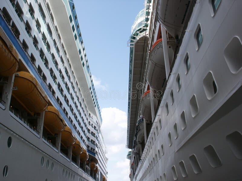 Between Two Cruise Ships