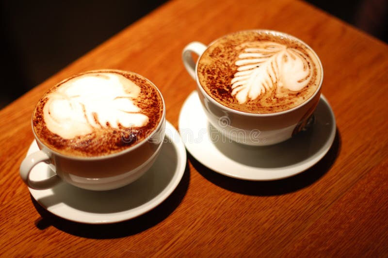 Two cup of Coffe espresso stock photos Two cup of Coffe espresso stock photos