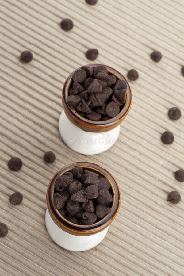 Two cups of chocolate chips