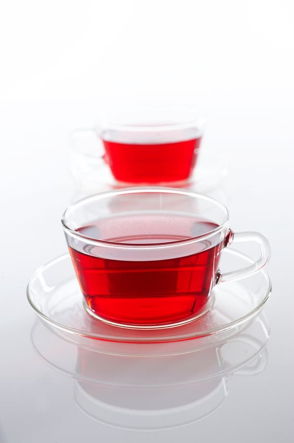 Two cups of tea stock photo. Image of close, detail, drink - 6965388