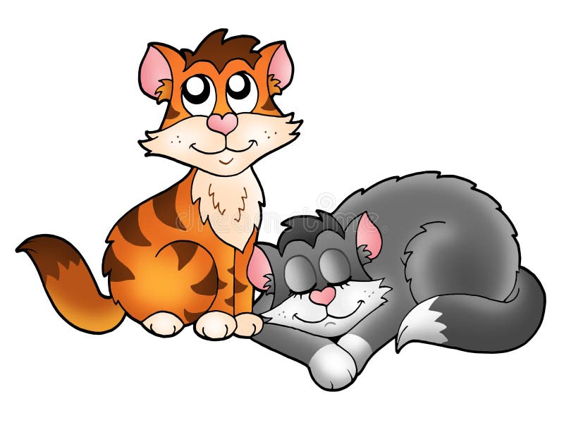 3,000+ Two Cats Stock Illustrations, Royalty-Free Vector Graphics & Clip  Art - iStock