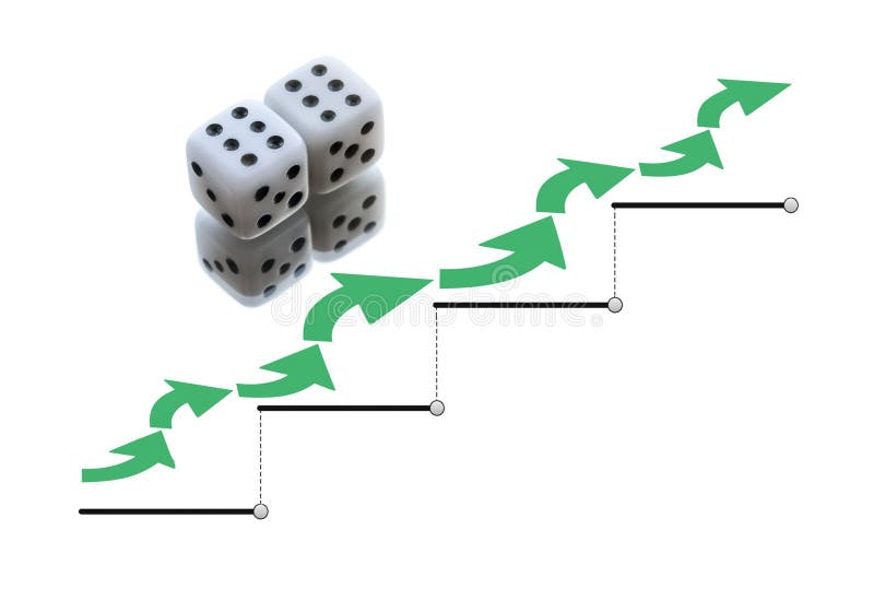 Dices and chart stock photo. Image of motivation, encourage 115124212