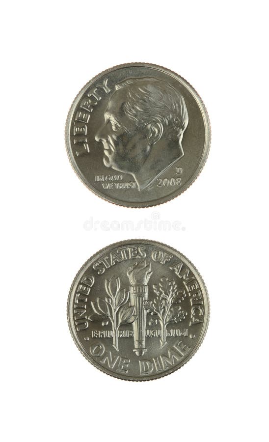 Two Dimes stock photo. Image of money, round, macro, cents 6817394