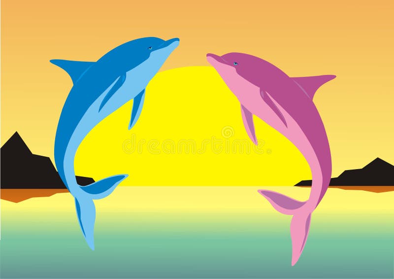 Two dolphins