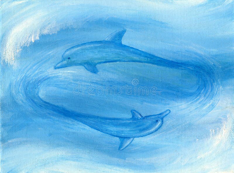 Two dolphins