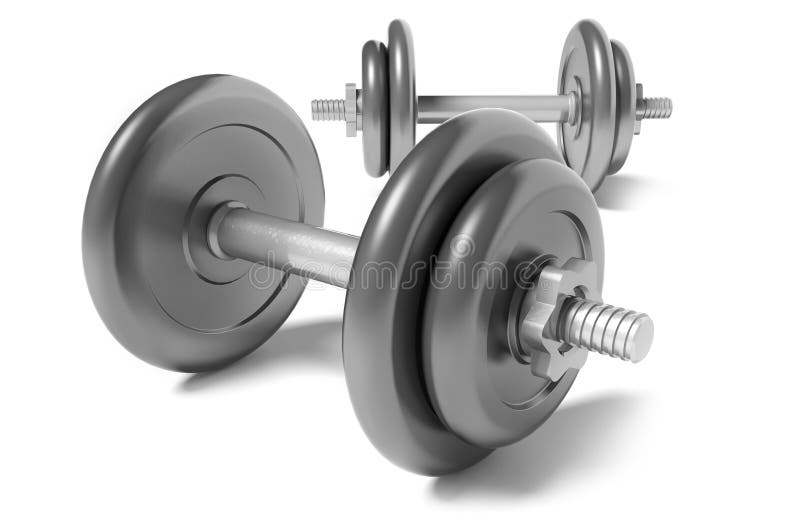 Two dumbbells