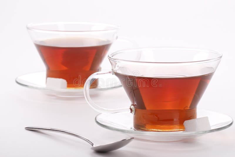 Elegant tea cups stock image. Image of beverage, breakfast 17467403
