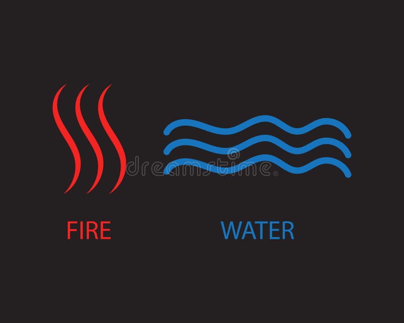 Water Wave Line Logo Symbols Stock Vector Illustration Of Creative Antique