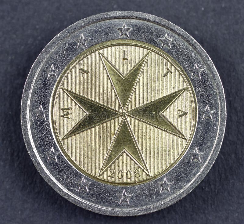 Two Euro coin from the Republic of Malta