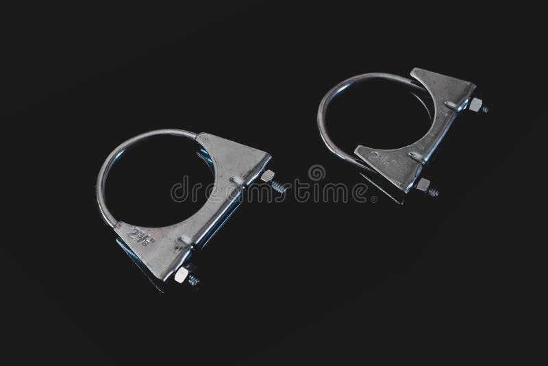 Exhaust Gas Hose for Truck in the Garage Stock Photo Image of