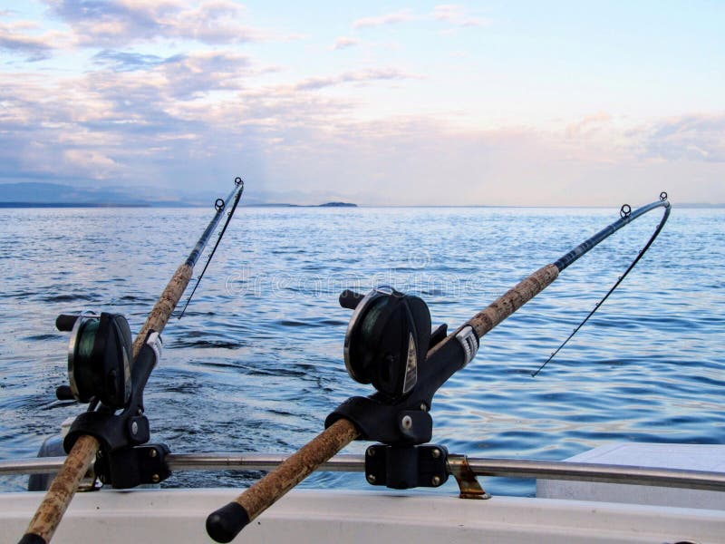 Two Fishing Rods Held in Fishing Rod Holders, Attached To a Back